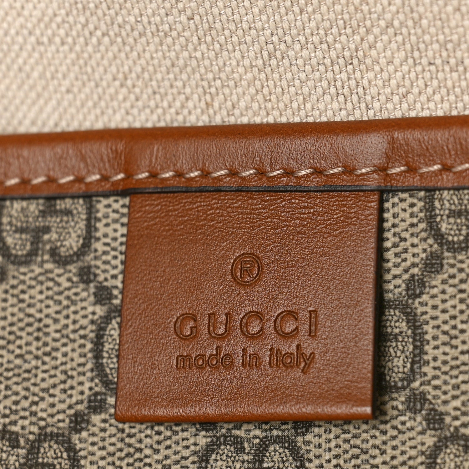 Gucci GG Plus Monogram Medium Signature Web Loop Tote Light Brown 6 of 9