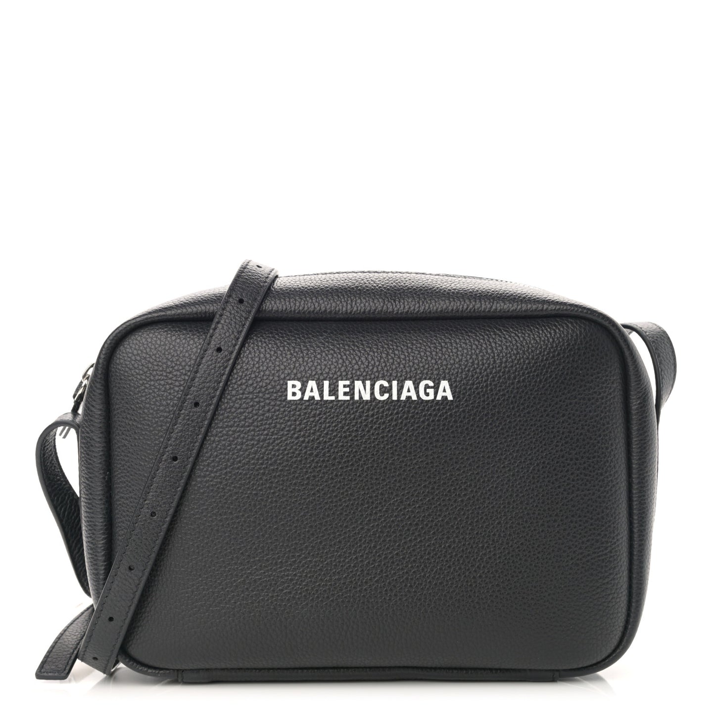 Calfskin Logo M Everyday Camera Bag Black
