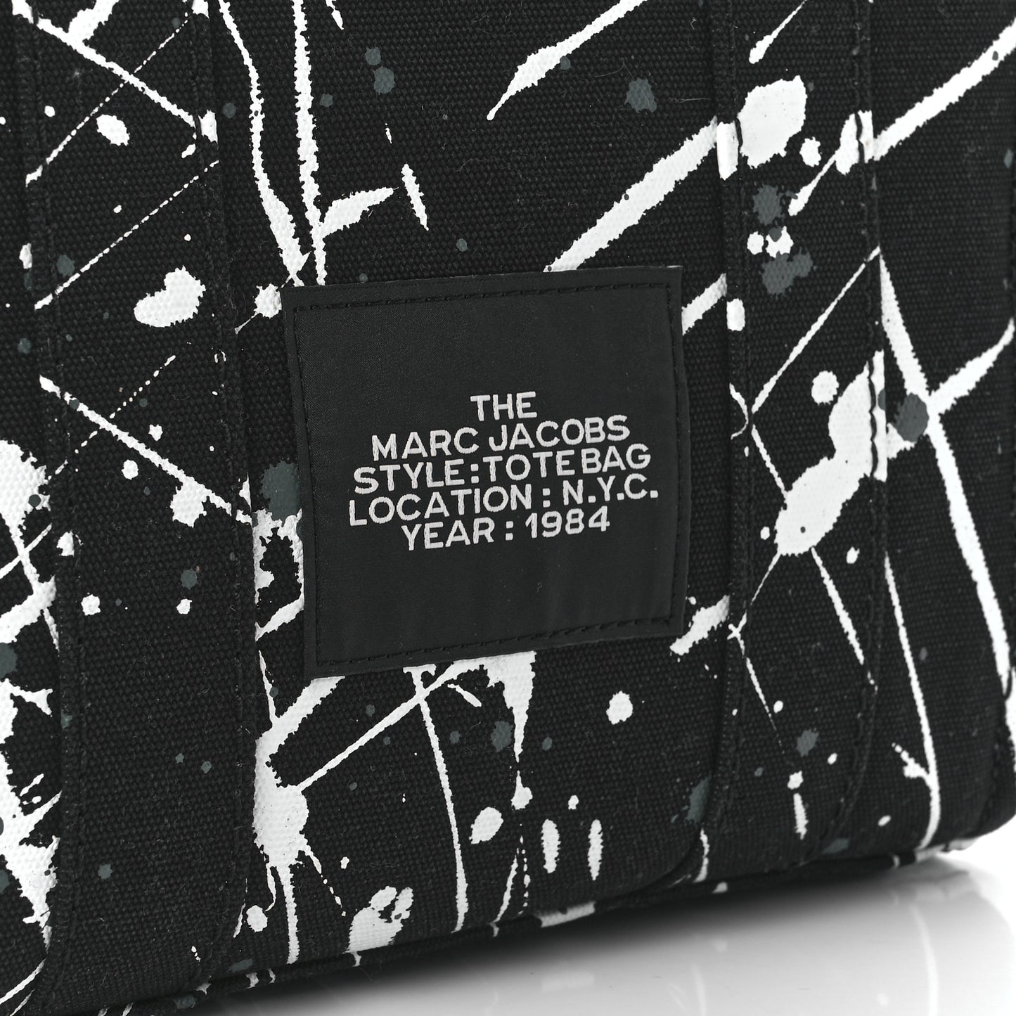 Canvas Splatter Mini The Tote Bag Black