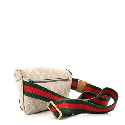 Gucci GG Supreme Monogram Textured Calfskin Web Retro Interlocking G Belt Bag Beige Mystic White Oatmeal 3 of 13