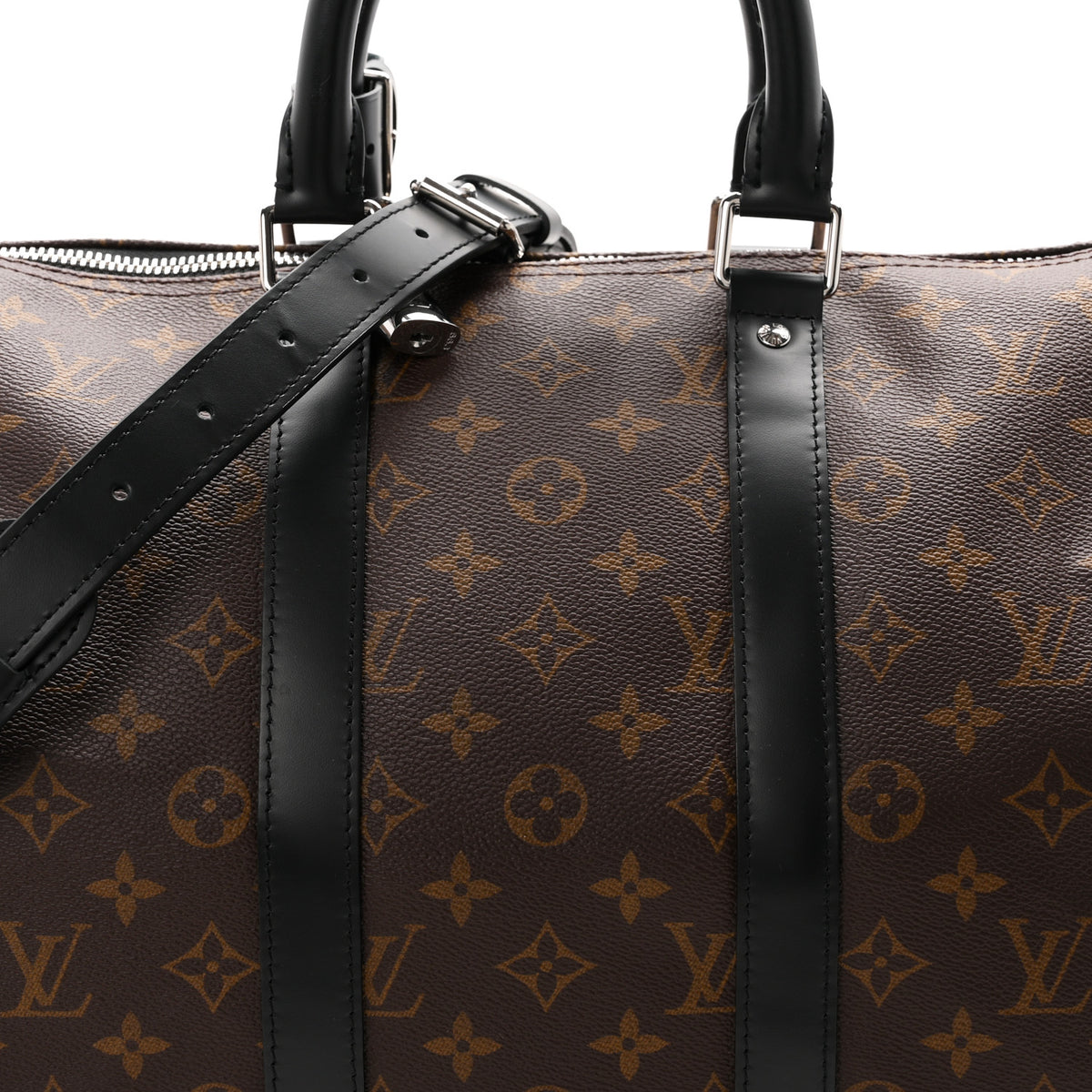 Louis Vuitton Monogram Macassar Keepall Bandouliere 45 6 of 8