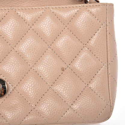 Chanel Caviar Quilted Mini Rectangular Flap Light Beige 10 of 12