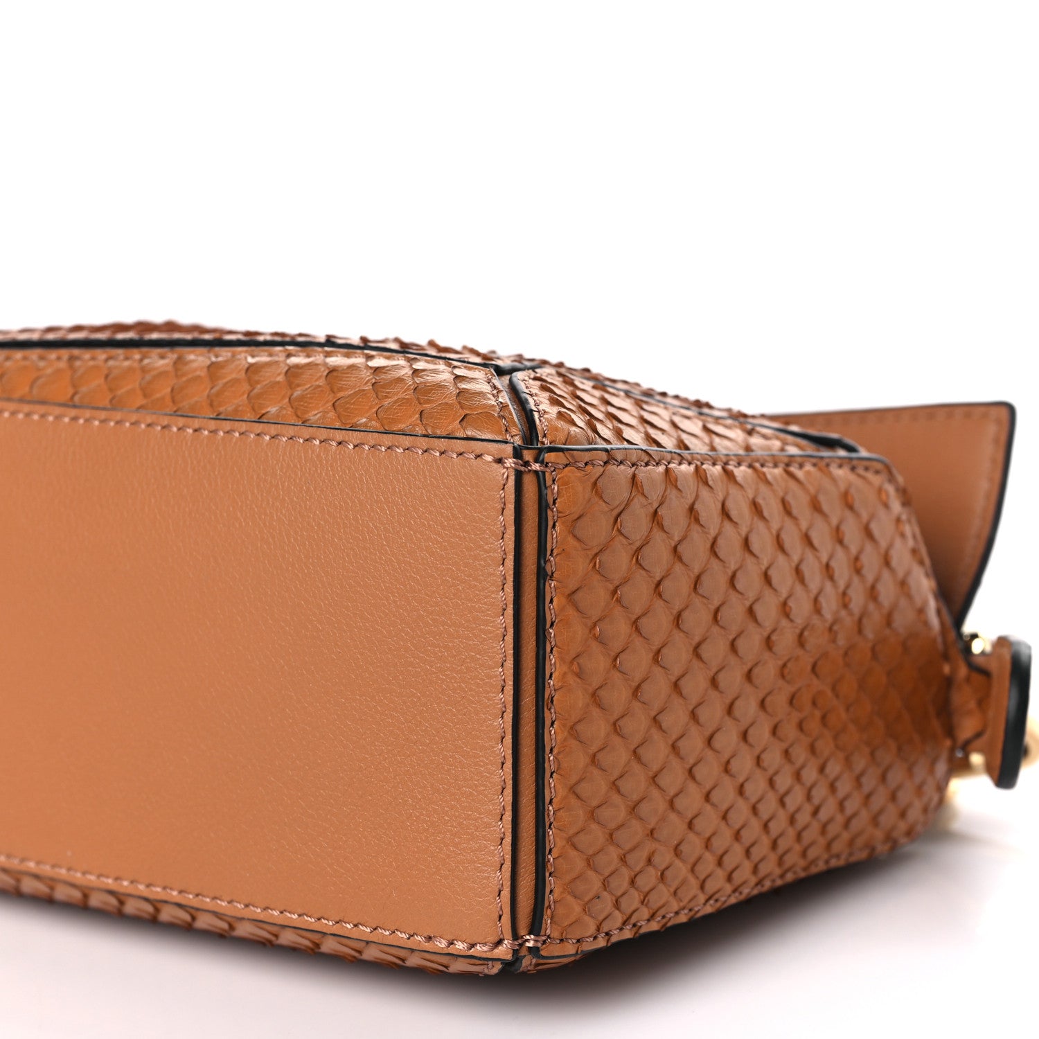 Loewe Snakeskin Mini Puzzle Bag Tan 9 of 9