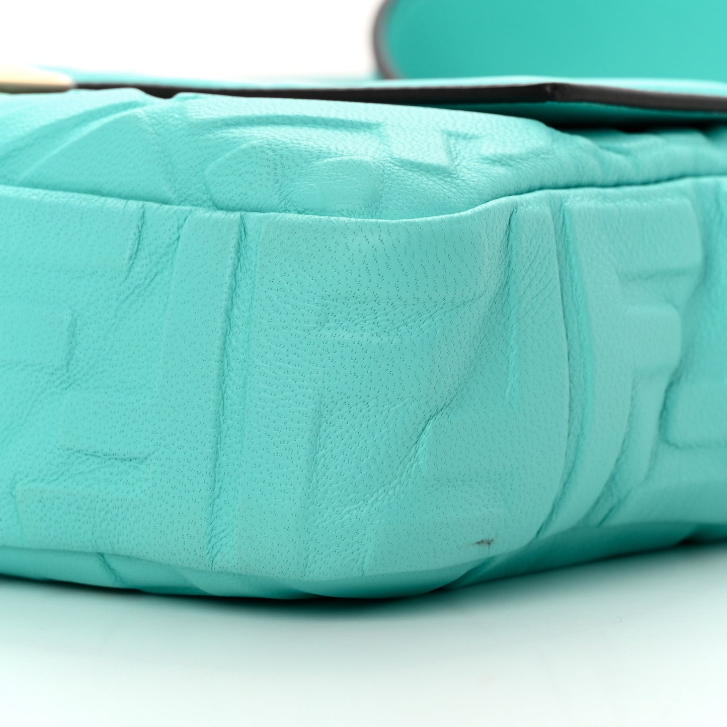 Nappa FF 1974 Embossed Baguette Tiffany