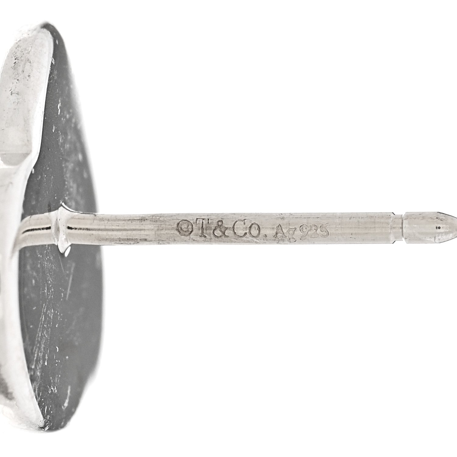 Tiffany Sterling Silver Return to Tiffany Heart Tag Earrings 4 of 4