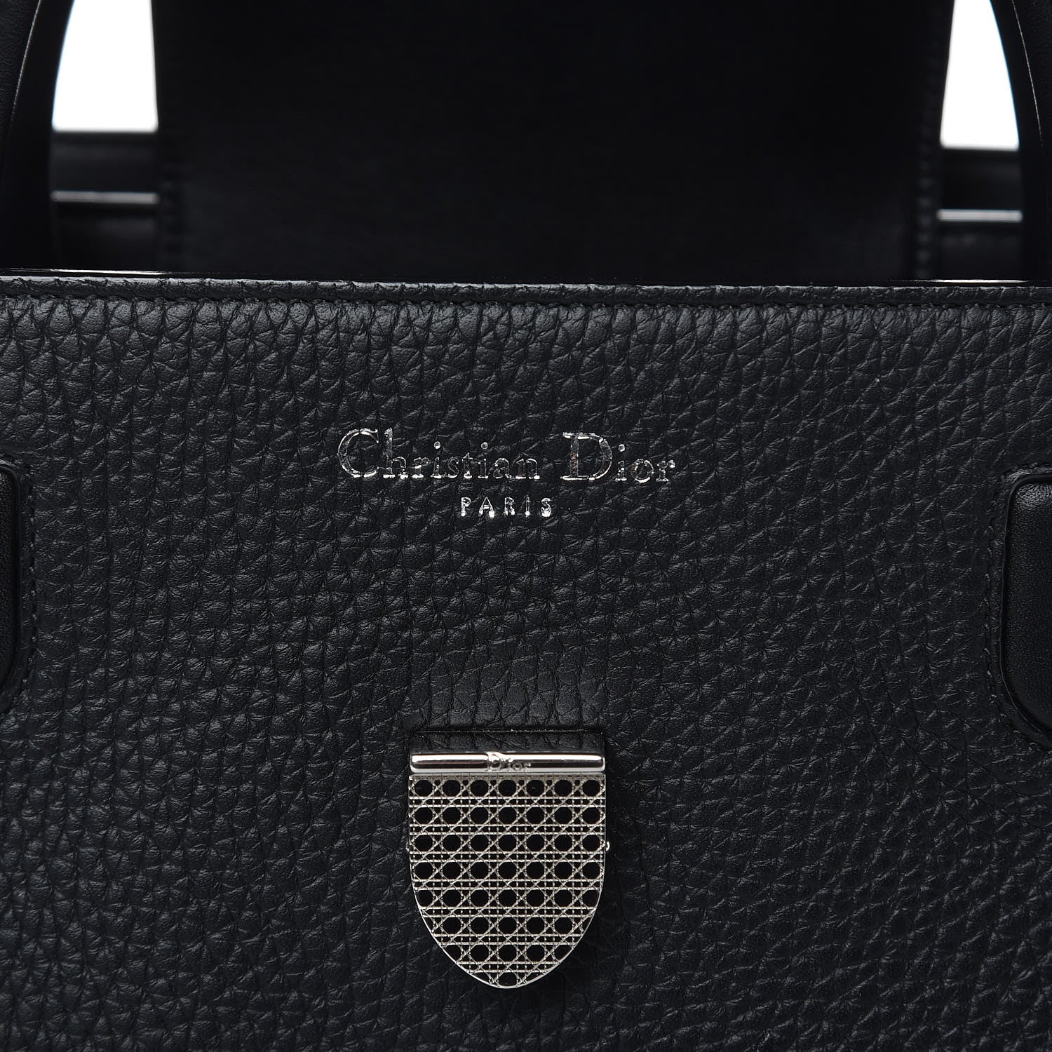 Christian Dior Grained Calfskin Large Diorever Flap Black 6 of 13