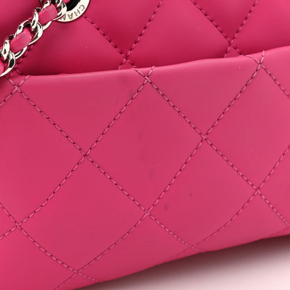 Chanel Rubber Quilted Lambskin Coco Rain Camera Bag Pink 17 of 18