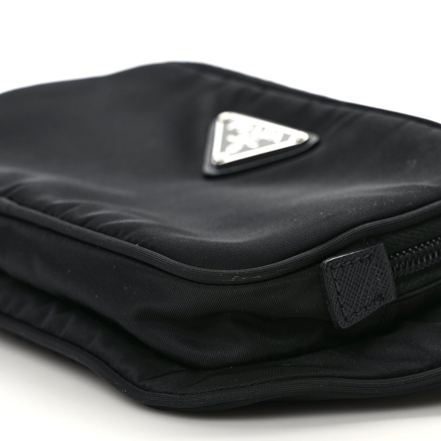 Tessuto Nylon Saffiano Belt Bag Black