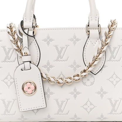 Louis Vuitton Calfskin Embossed Monogram OnTheGo East West White 9 of 11