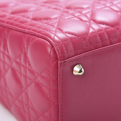Christian Dior Lambskin Cannage Large Lady Dior Pink 9 of 14