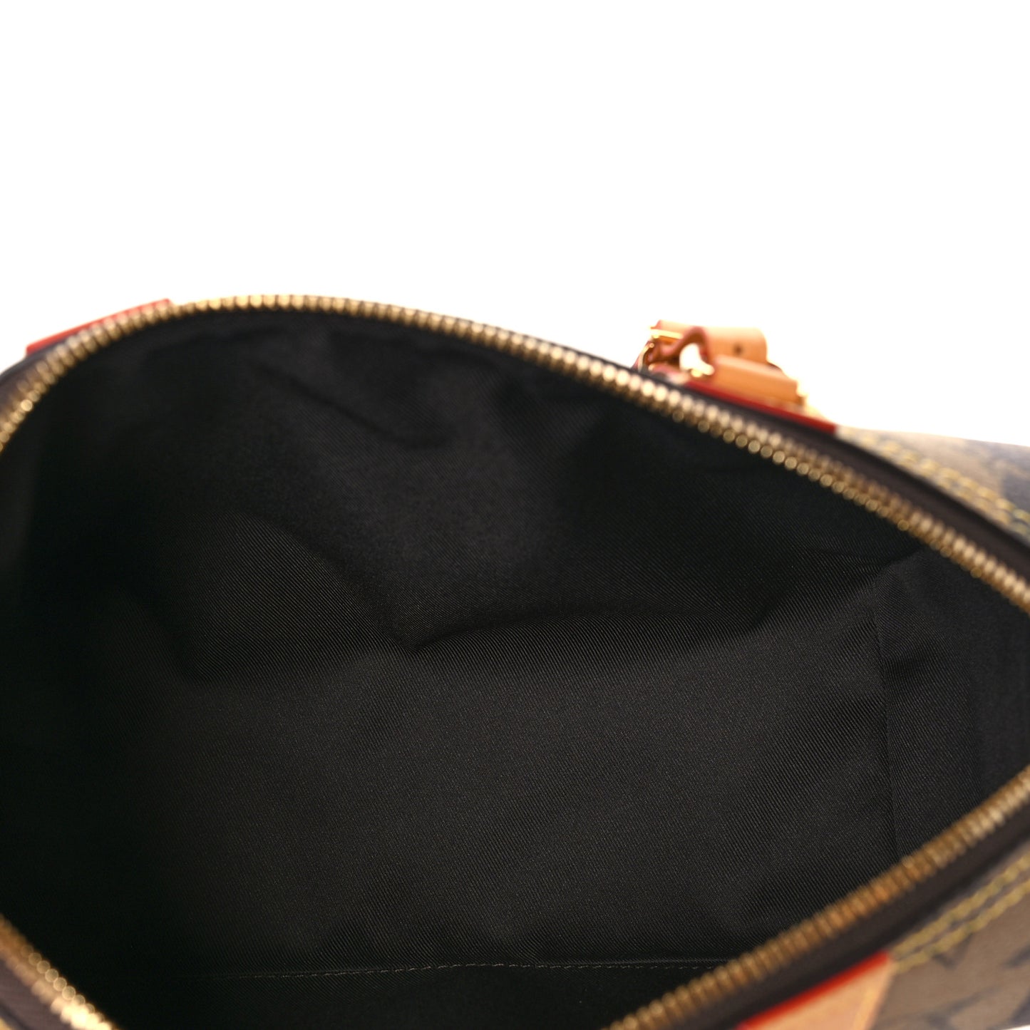 X NIGO Reverse Monogram Stripes City Keepall Bandouliere Brown