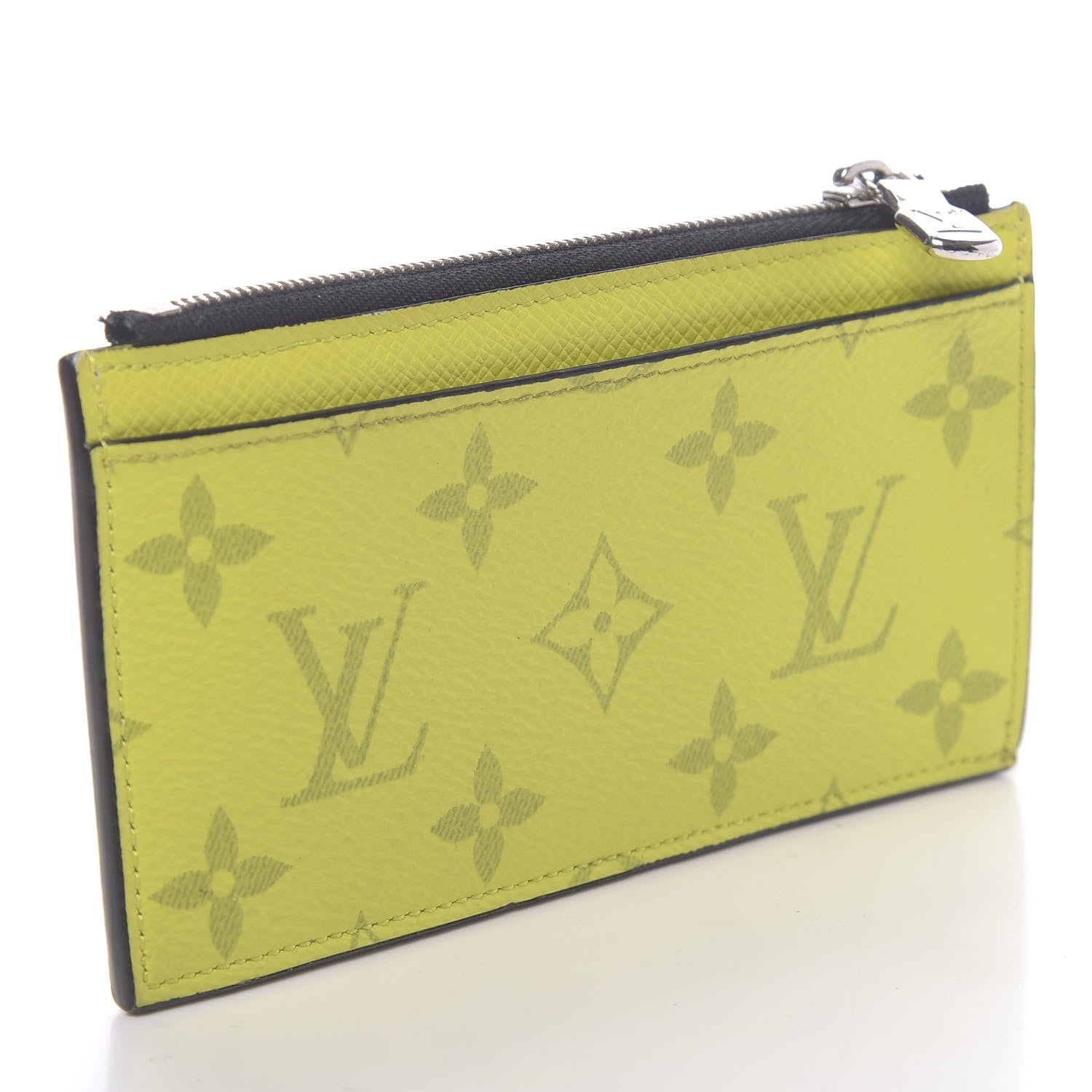 Louis Vuitton Monogram Taiga Coin Card Holder Yellow 3 of 7