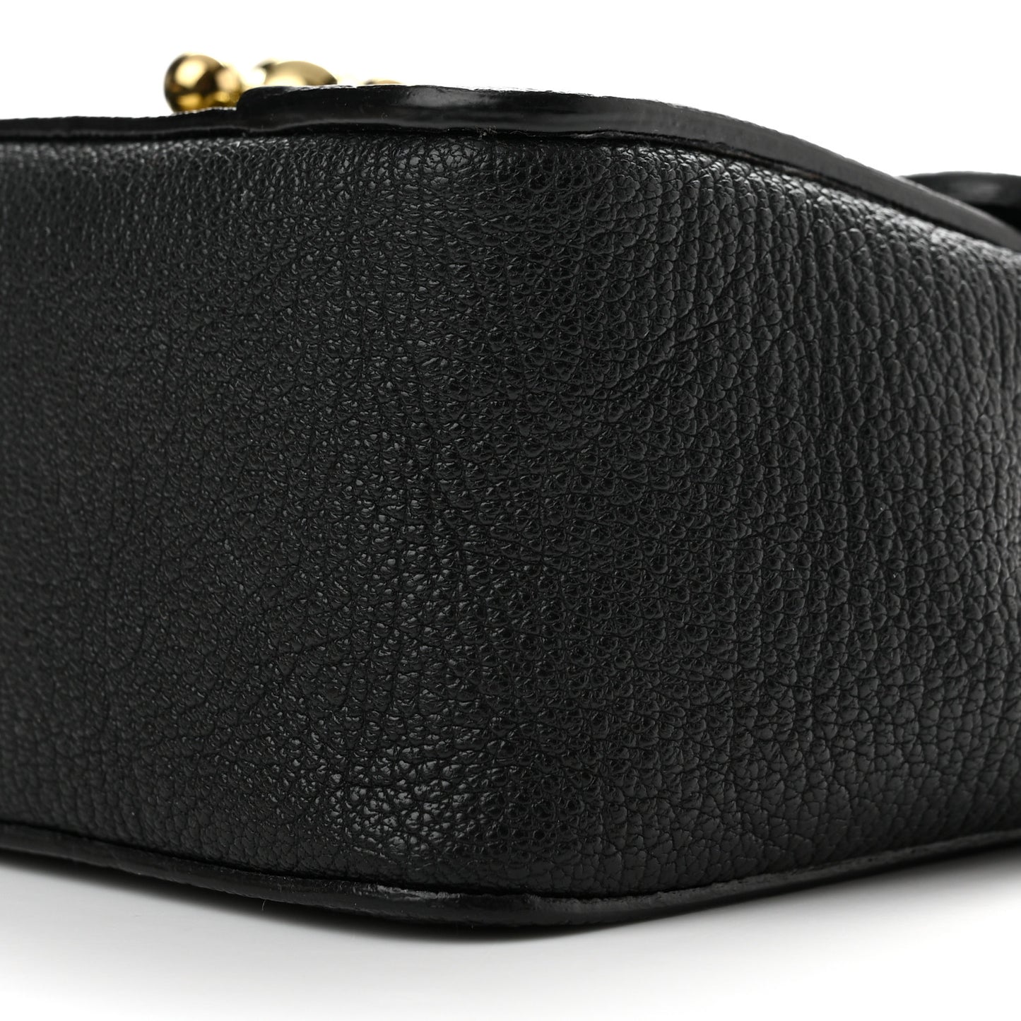 Goatskin Small Elsie Shoulder Bag Black
