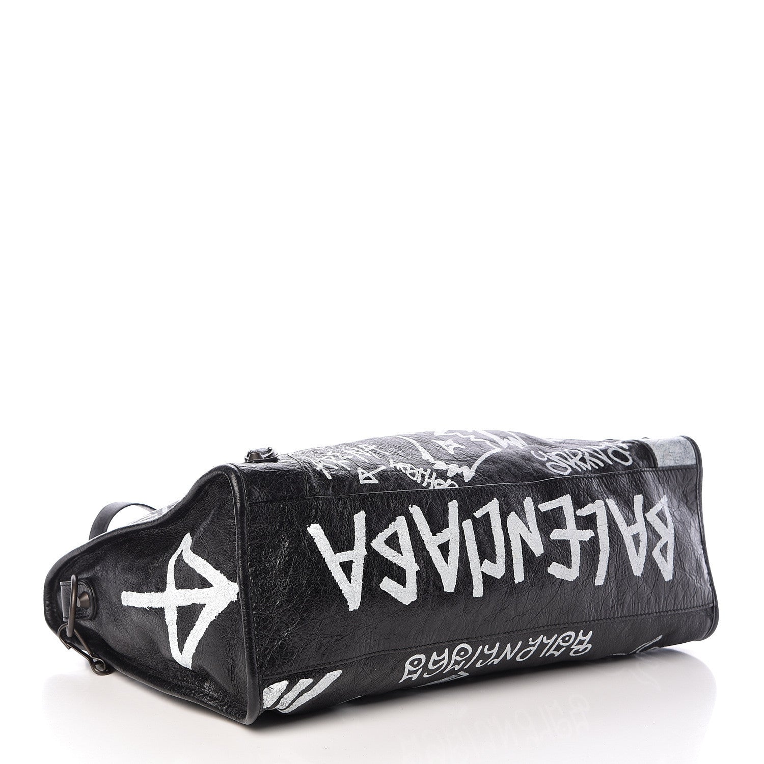 Balenciaga Agneau Arena Graffiti All Over Classic Hardware City Black White 4 of 13