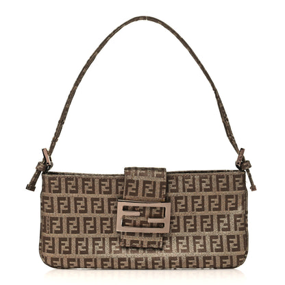 Fendi Metallic Zucchino Pochette Gold 1 of 5