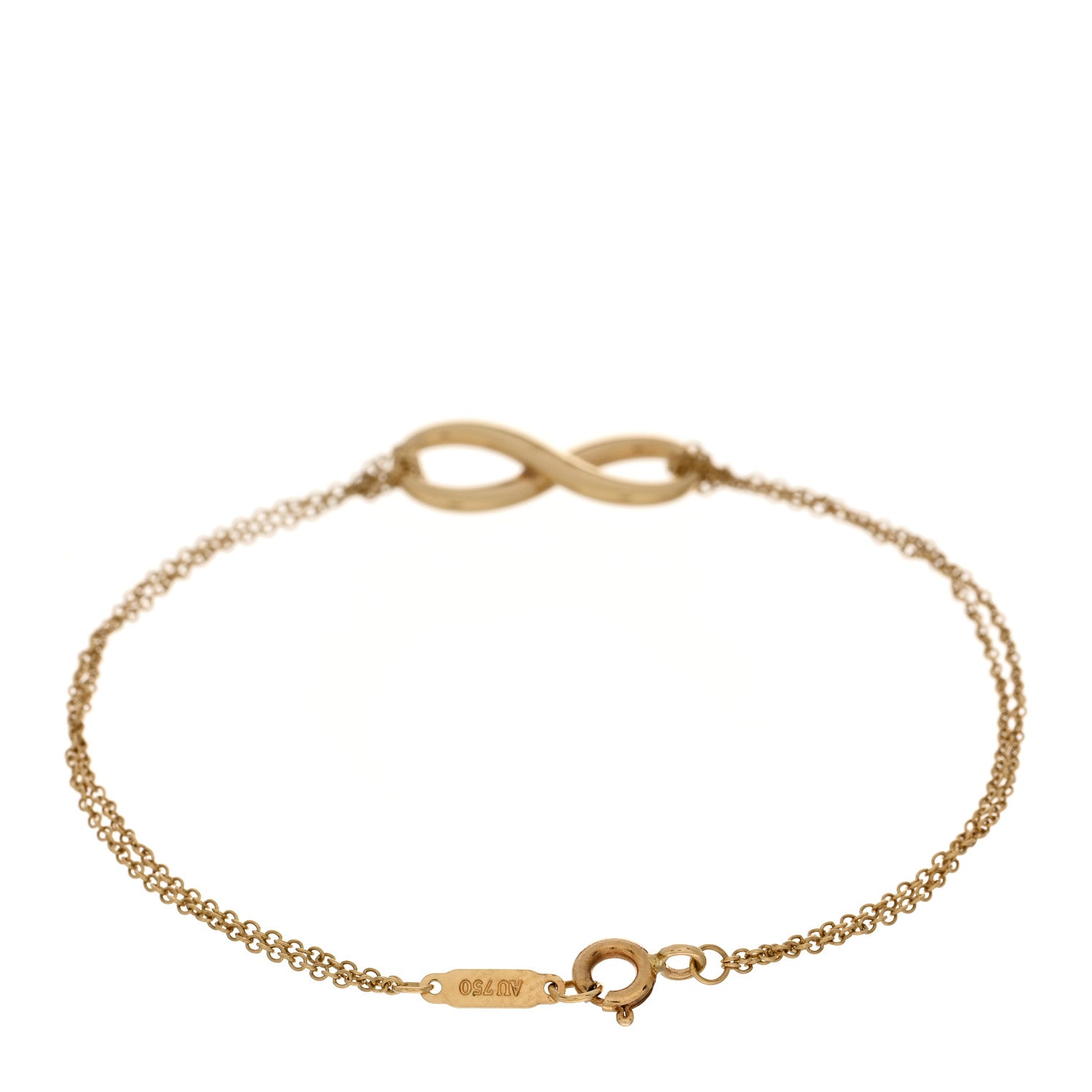 Tiffany 18K Yellow Gold Infinity Bracelet 2 of 3