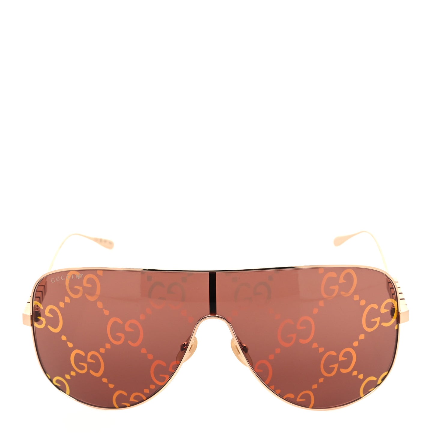 Metal Mask Sunglasses GG1436S Red Gold