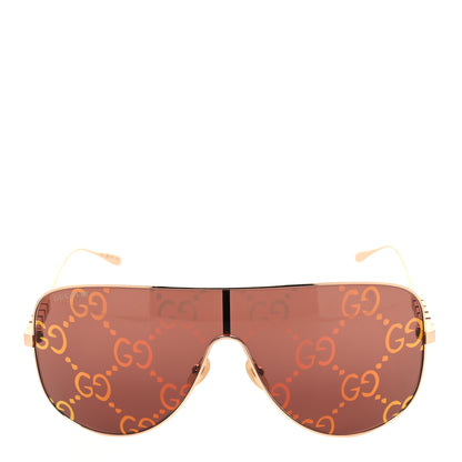 Gucci Metal Mask Sunglasses GG1436S Red Gold 2 of 9