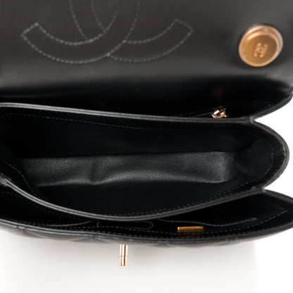 Chanel Lambskin Quilted Small Trendy CC Dual Handle Flap Bag Black 5 of 14