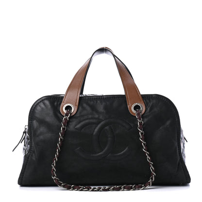 Chanel Iridescent Calfskin In The Mix Bowler Green 1 of 4
