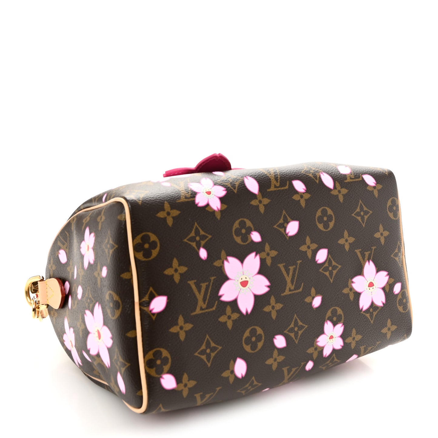 LV X TM Monogram Cherry Blossom Speedy Bandouliere 25 Sakura Brown