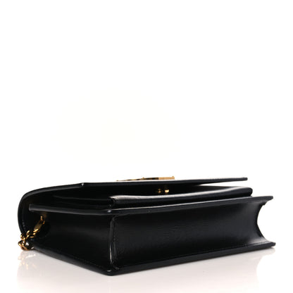 Saint Laurent Calfskin Monogram Sunset Chain Wallet Black 4 of 8