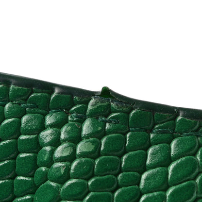 Miu Miu Vernice Lizard Embossed Wallet Mango 10 of 11