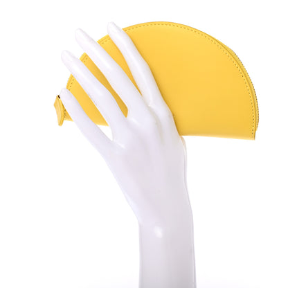 Mansur Gavriel Calfskin Half Moon Clutch Yellow 2 of 6