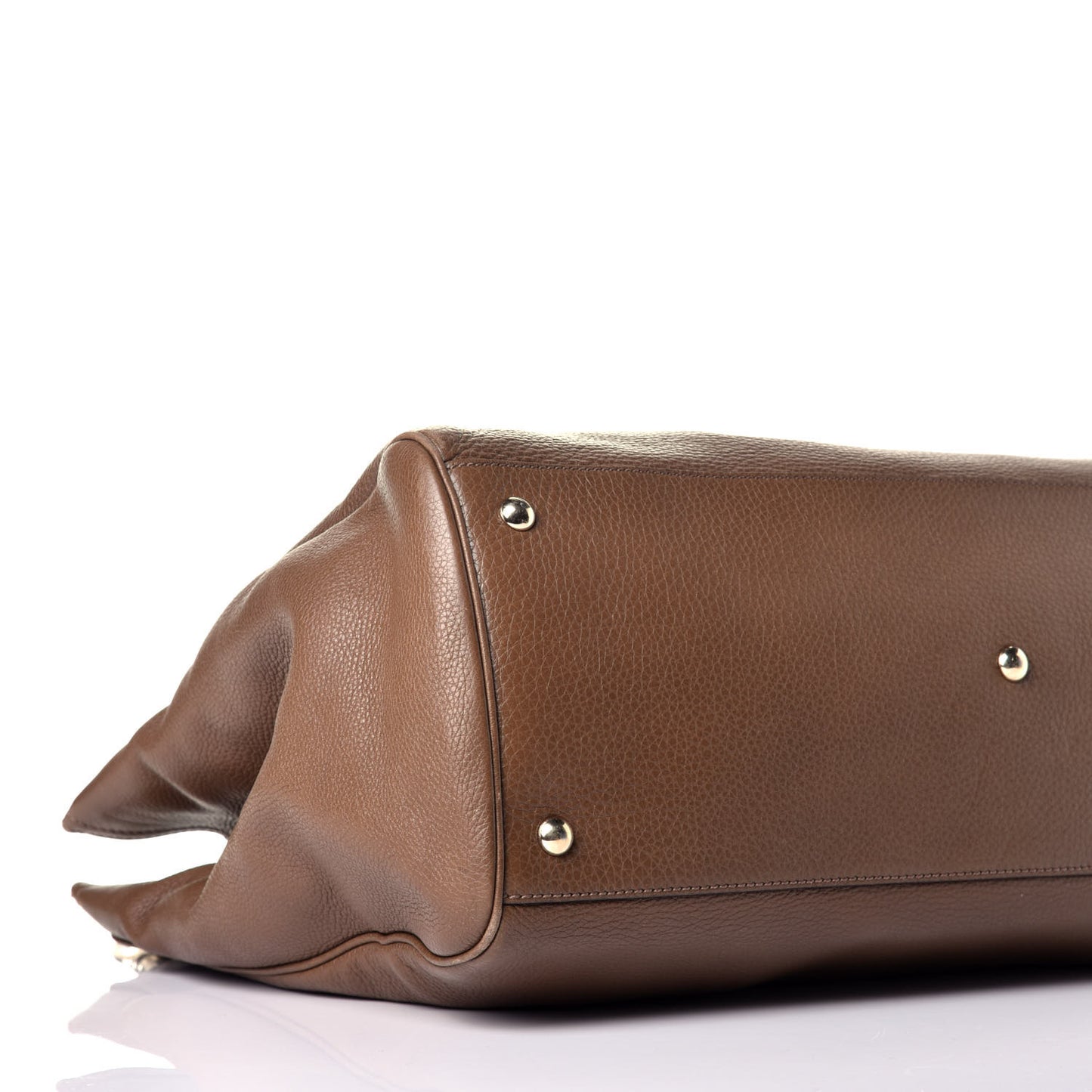 Cellarius Calfskin Large Bamboo Shopper Tote Acero