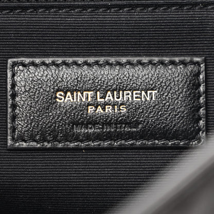 Saint Laurent Lambskin Matelasse Monogram Medium Niki Chain Satchel Black 6 of 11
