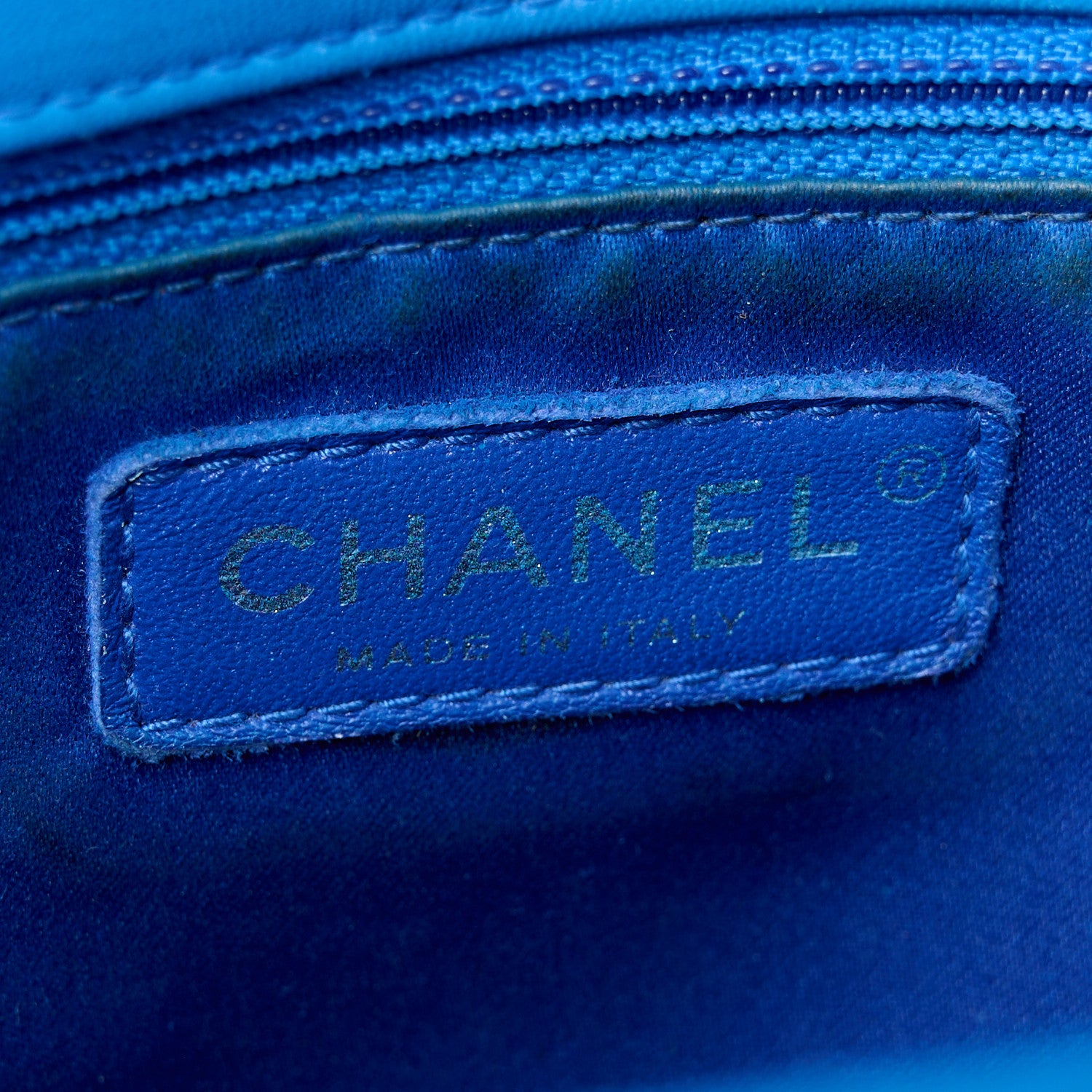 Chanel Lambskin Large CC Crossing Flap Blue 6 of 11