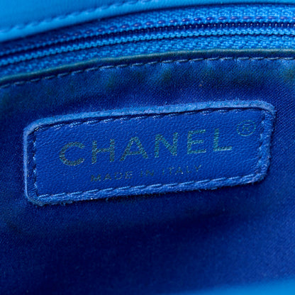 Chanel Lambskin Large CC Crossing Flap Blue 6 of 11