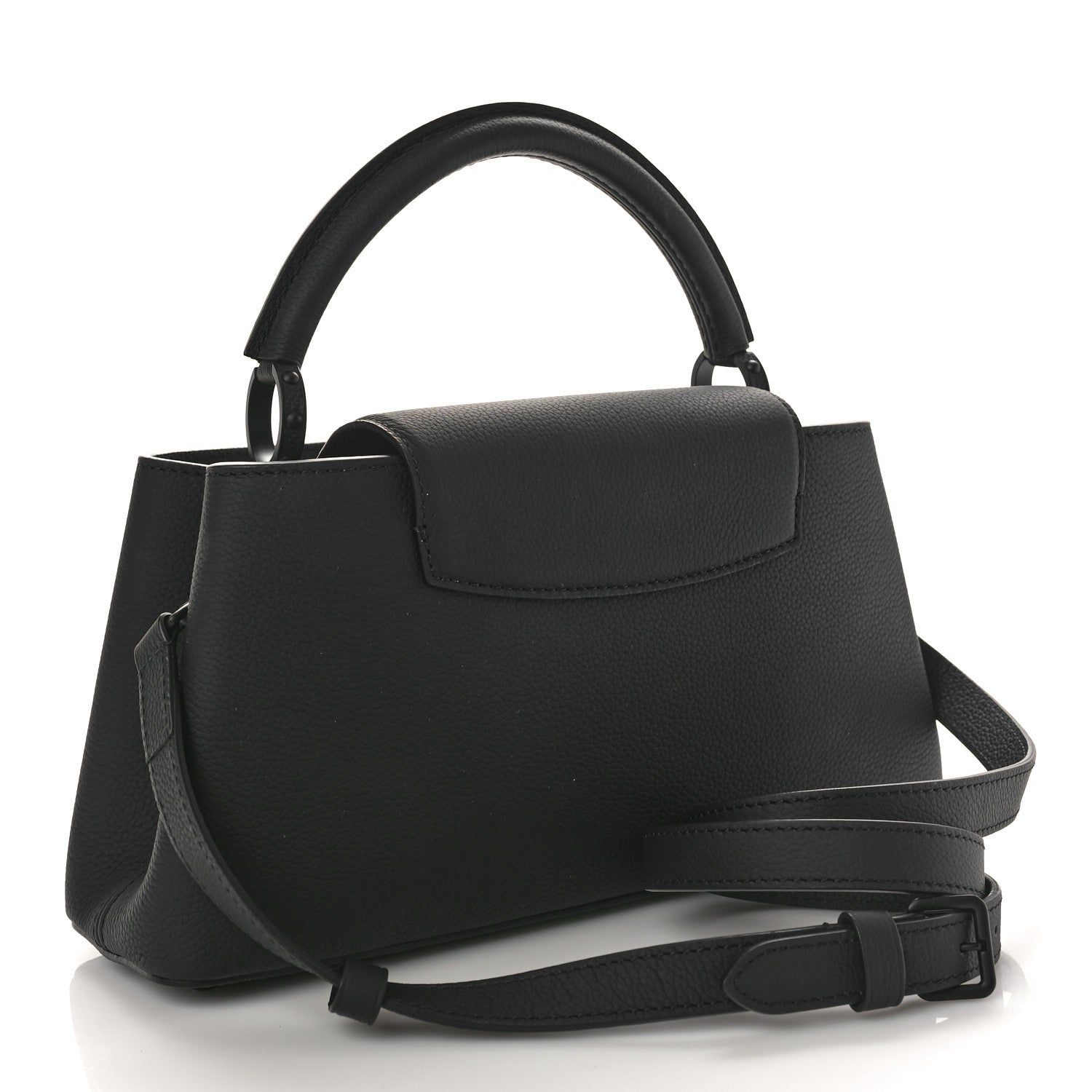 Louis Vuitton Taurillon Capucines East West MM Matte Black 3 of 8