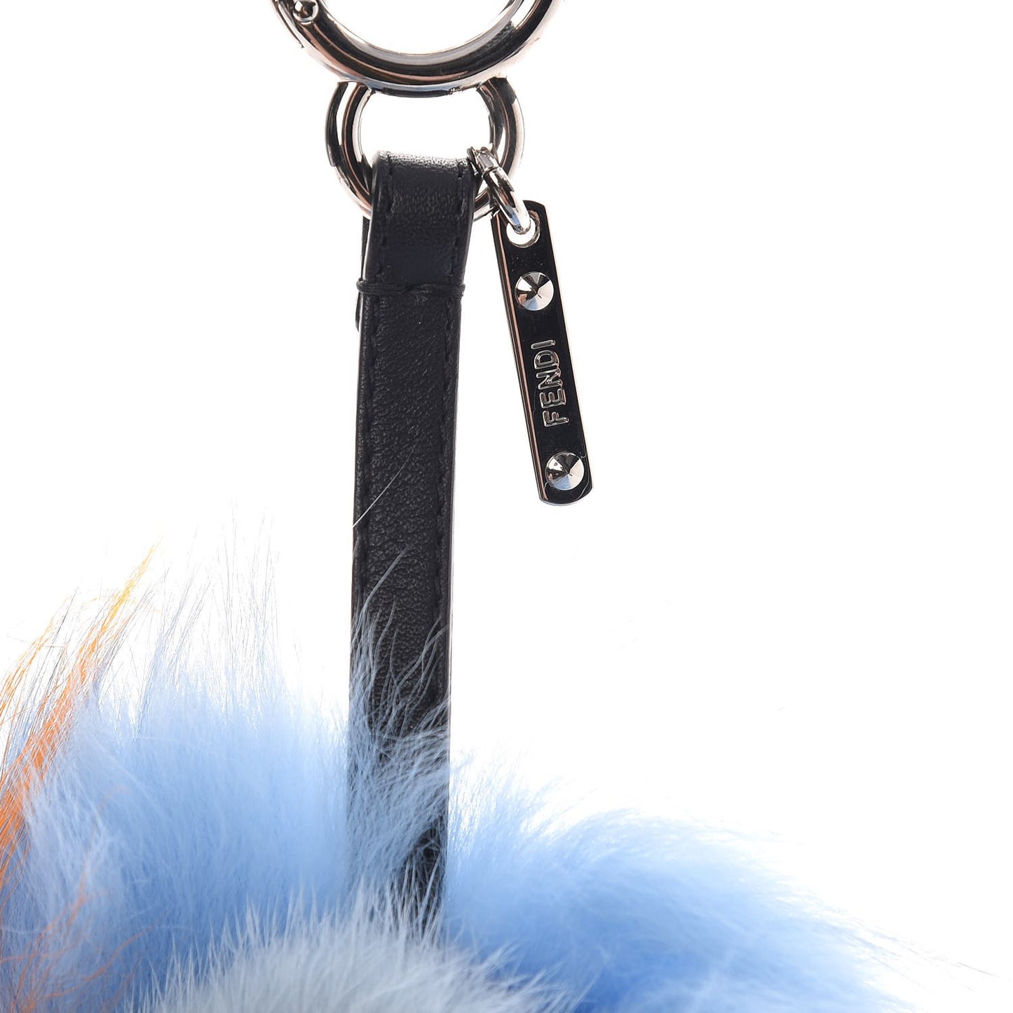 Fox Rabbit Goat Mink Fur Vitello Flamingo Dawny Monster Bag Bug Charm Azzurro Sky Orange Multicolor