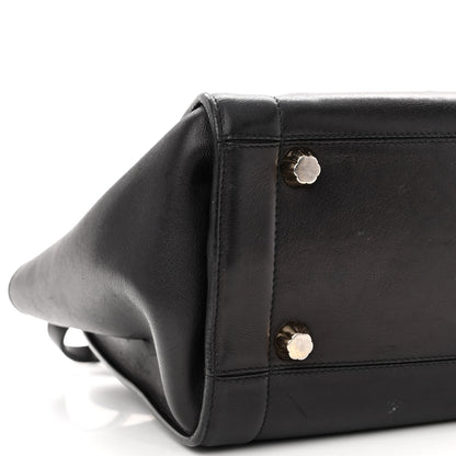 Salvatore Ferragamo Calfskin Sofia Rainbow Top Handle Bag Black 8 of 10