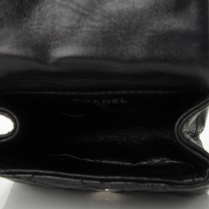Chanel Calfskin Quilted 2.55 Ankle Wrist Bag Black 6 of 9