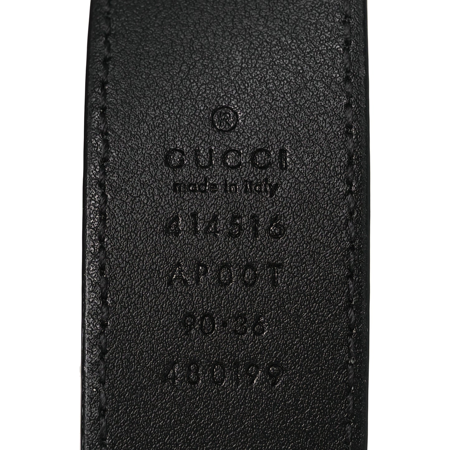 Calfskin Double G 30mm Belt 90 36 Black