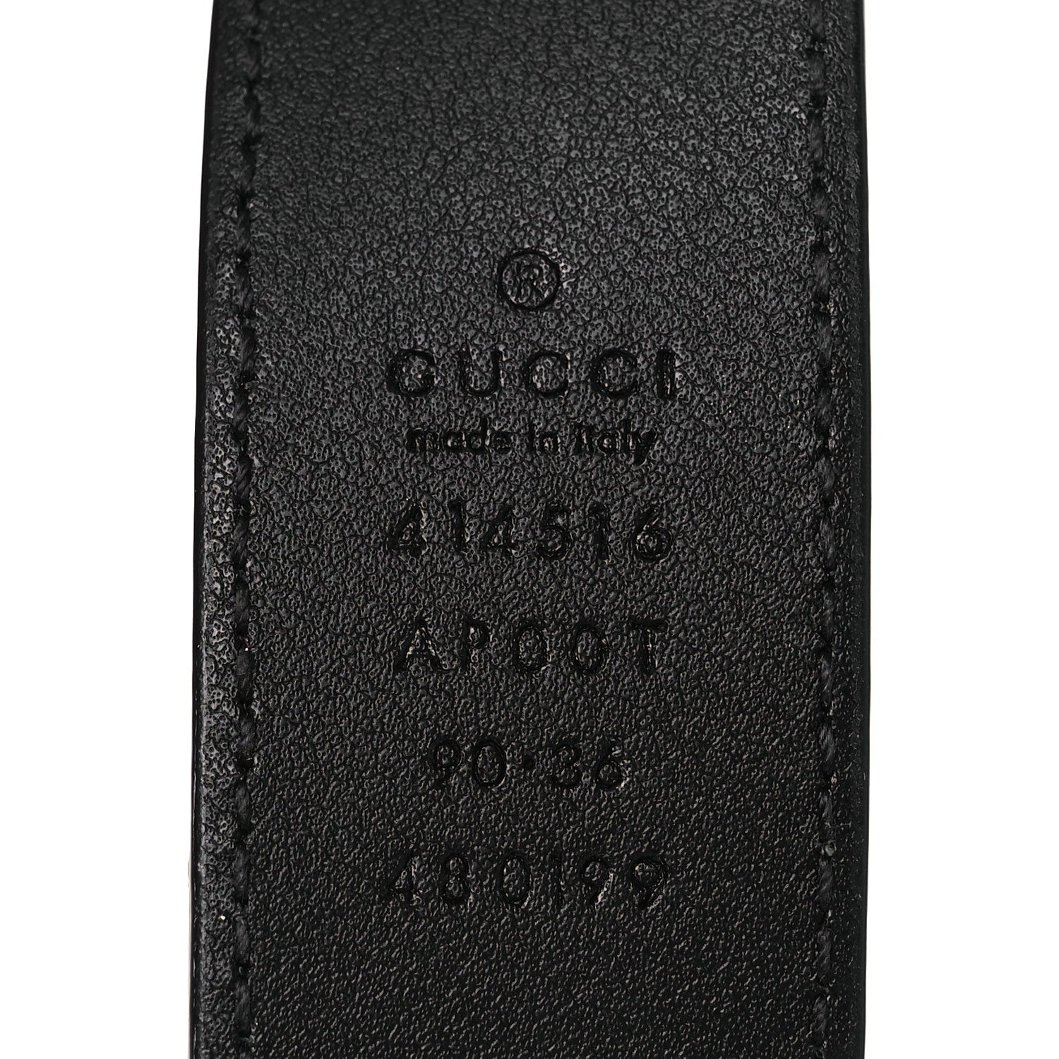 Gucci Calfskin Double G 30mm Belt 90 36 Black 5 of 9