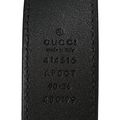 Gucci Calfskin Double G 30mm Belt 90 36 Black 5 of 9