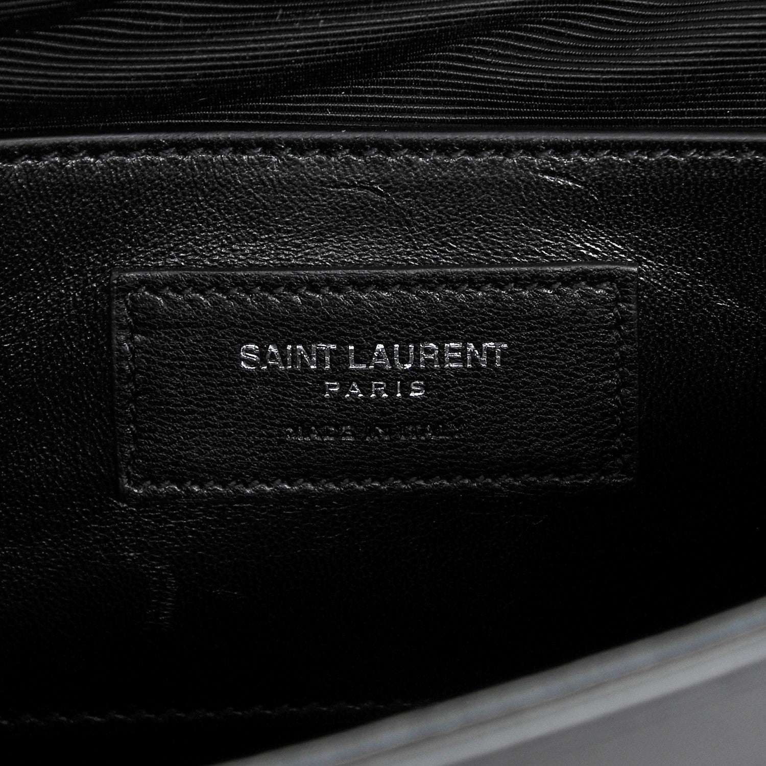 Saint Laurent Calfskin Fringe Small Monogram Satchel Black 6 of 6