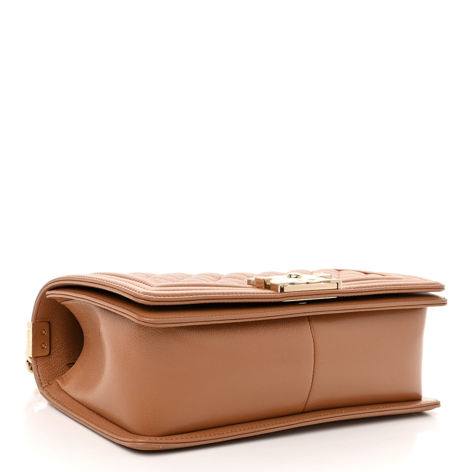 Chanel Caviar Quilted Medium Boy Flap Brown 4 of 9