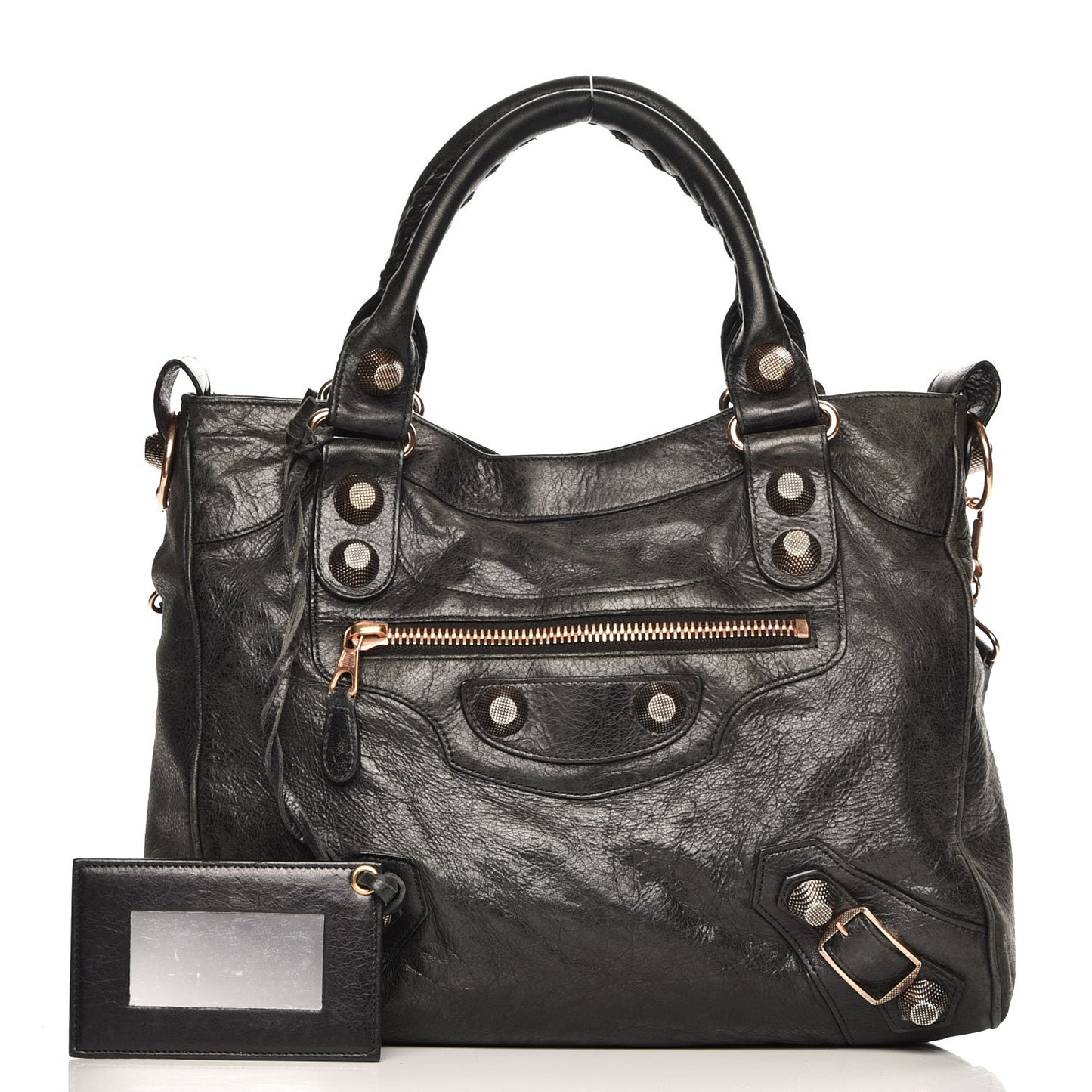 Agneau Giant 21 Rose Gold Hardware Velo Black