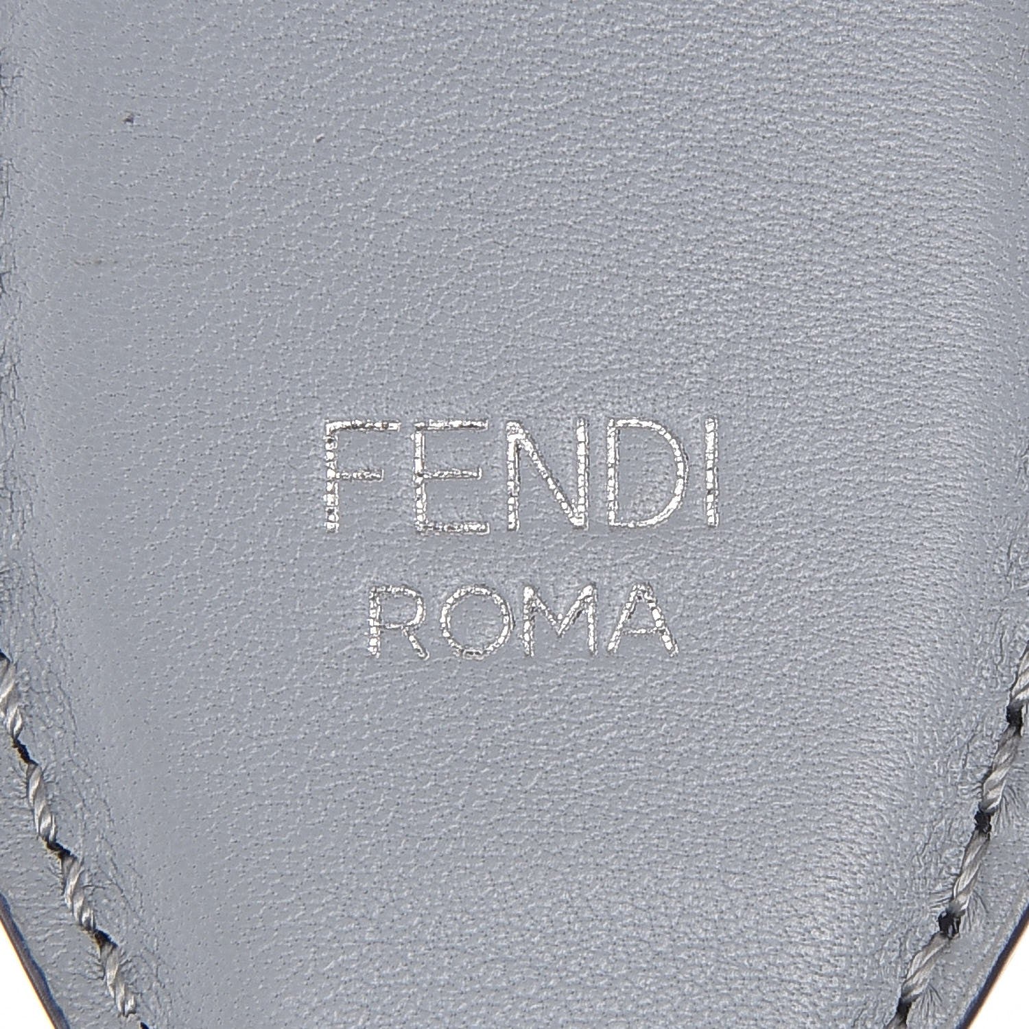Fendi Vitello Dolce Flowerland Bi-Color Studded Strap You Blueberry Azzurro Polvere Multicolor 6 of 6