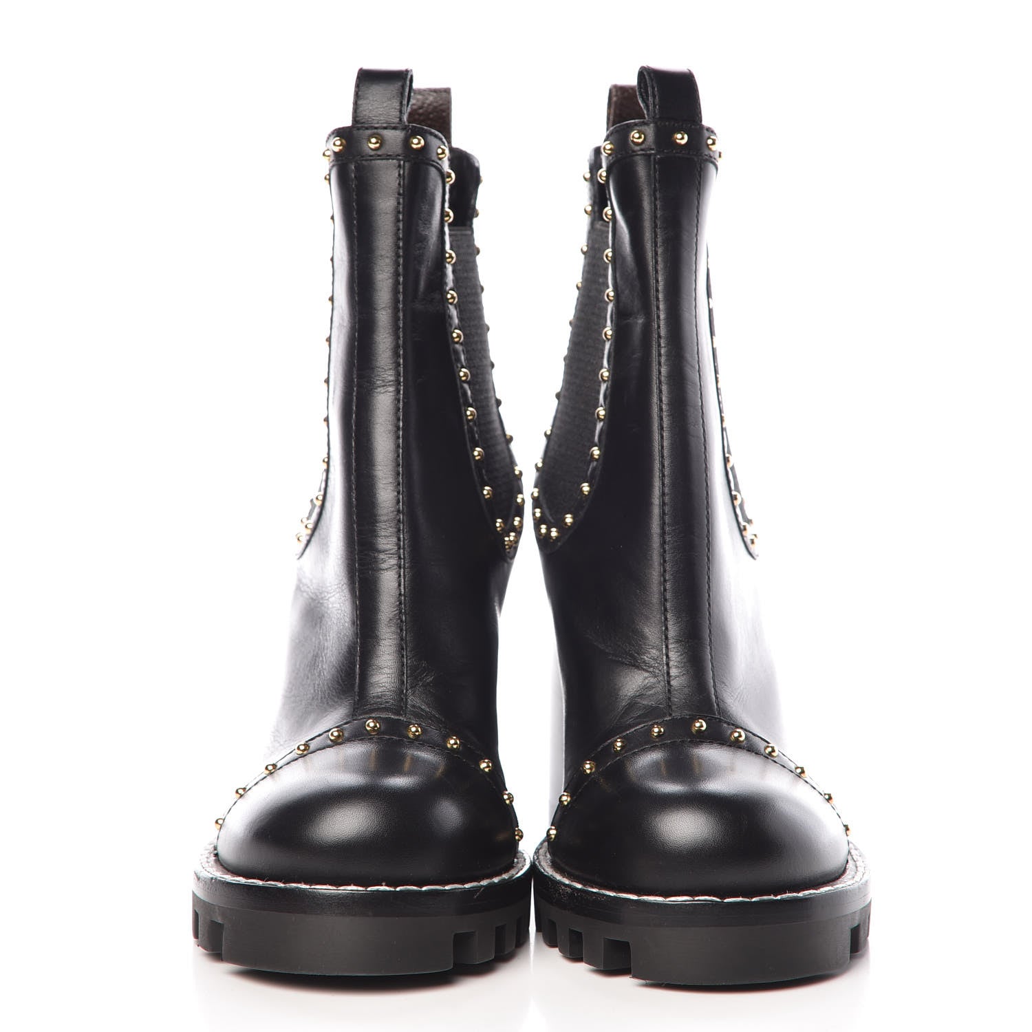 Louis Vuitton Calfskin Rockabilly Chelsea Ankle Boots 36 Black 2 of 10