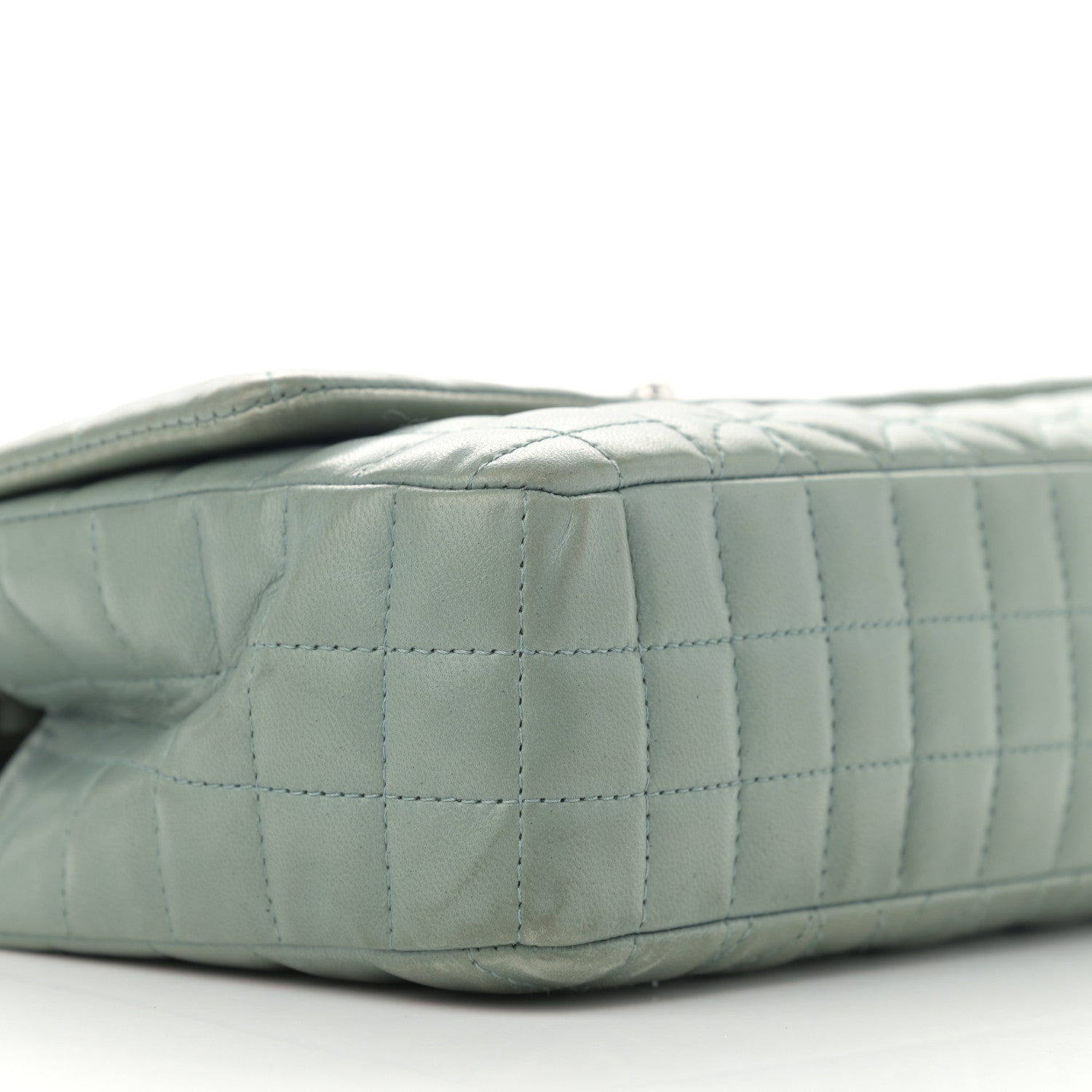 Chanel Lambskin Quilted Lady Graphic Flap Green 9 of 15