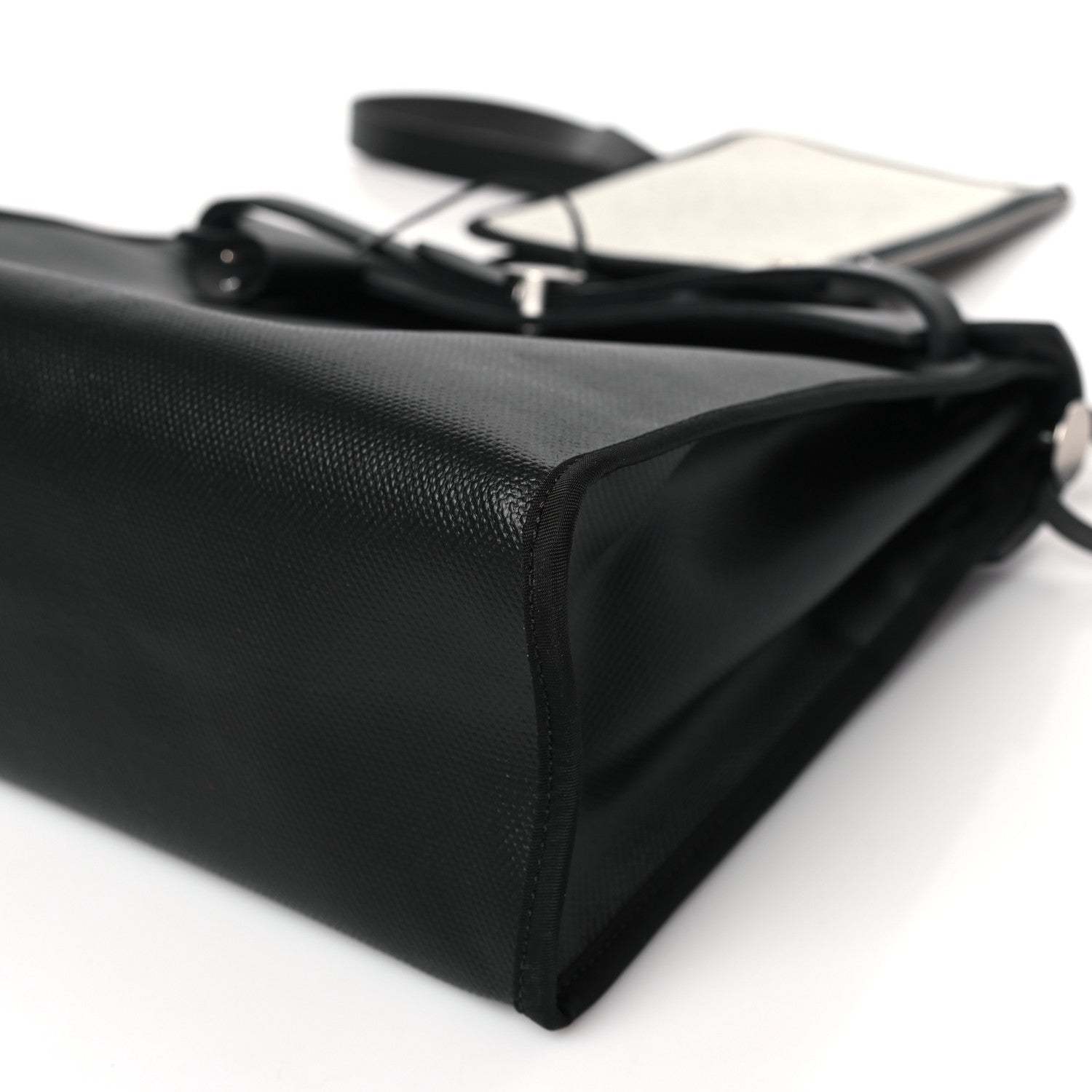 Hermes Toile H Berline Vache Hunter Herbag Zip PM 31 Black Ecru 9 of 9