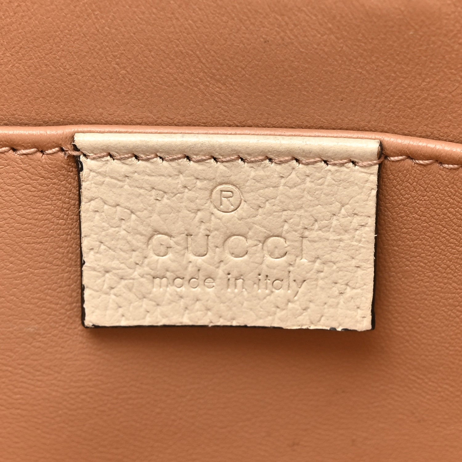Gucci GG Supreme Monogram Berry Textured Dollar Calfskin Small Padlock Tote Beige Ebony Light Copper Mystic White 6 of 17
