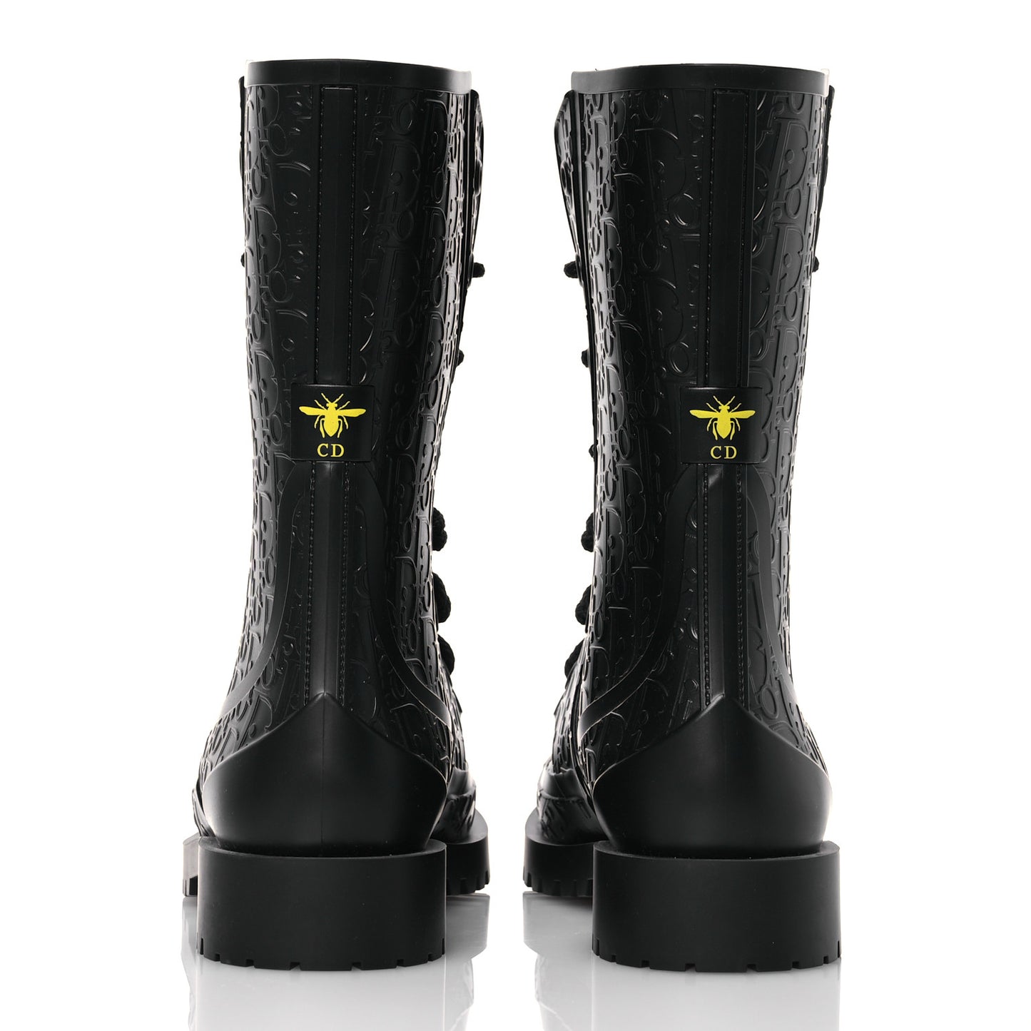 Oblique Rubber Diorcamp Boots 37 Black
