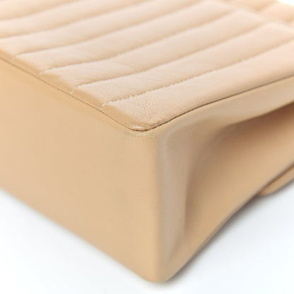 Chanel Lambskin Vertical Quilt Medium Flap Beige 12 of 16
