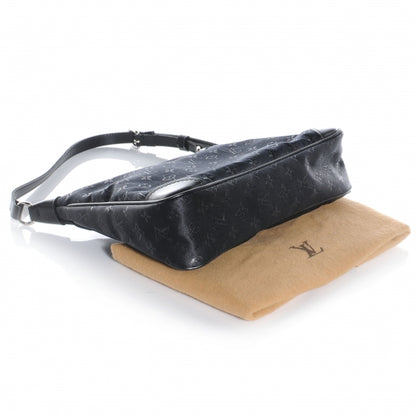 Louis Vuitton Satin Monogram Little Boulogne Black 4 of 7